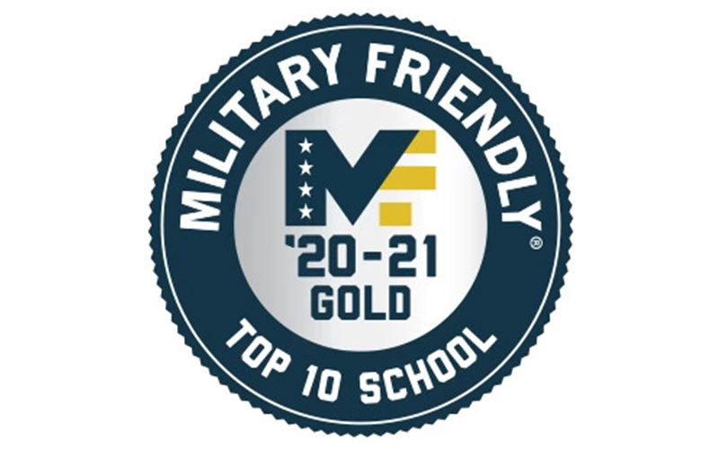 2020-2021 Military Friendly badge