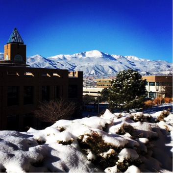 Uccs campus in the winter