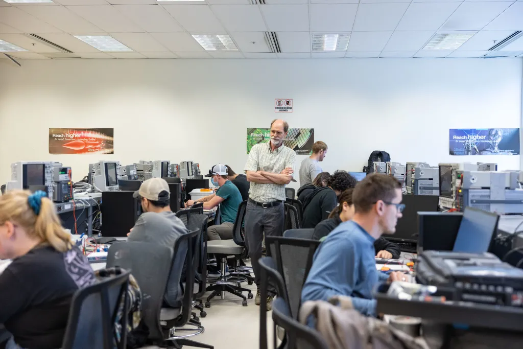 Computer Science students in classroom