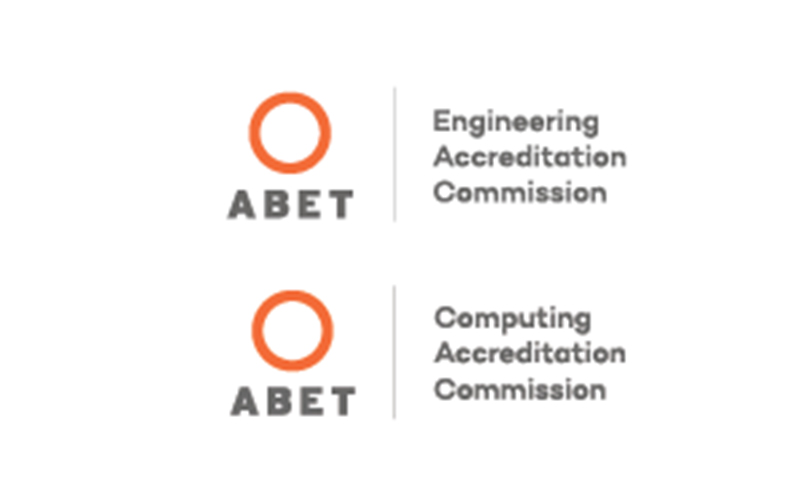 Computer and Engineering ABET logos